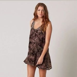 Free People Ellie Burnout Velvet Mini Dress Sz M